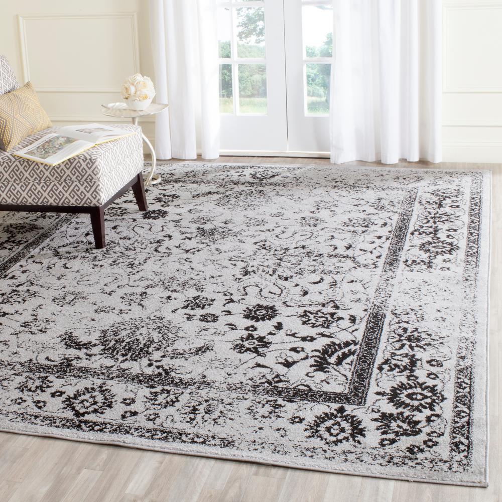 Safavieh Farrah Gray/Black 10 ft. x 14 ft. Area RugADRW109B10 The