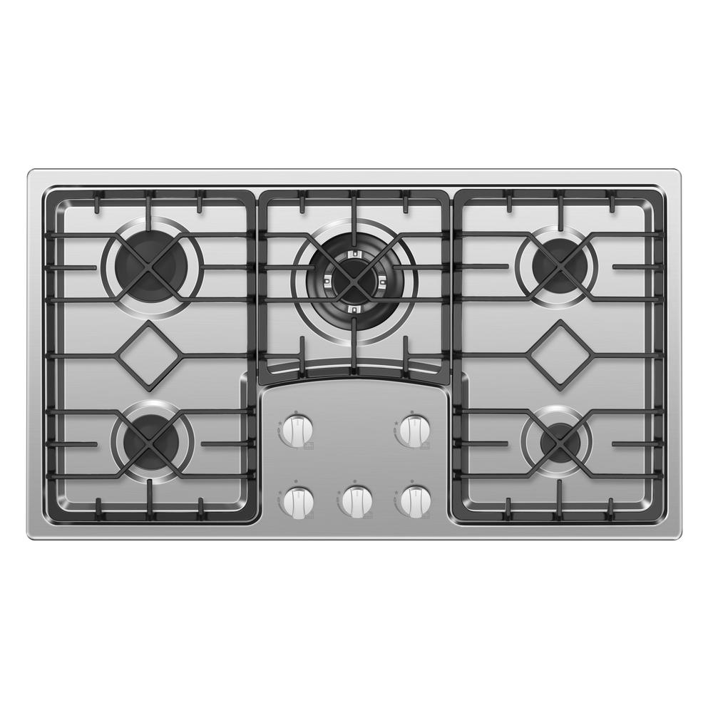 Empava 36 In Recessed Gas Stove Cooktop With 5 Italy Sabaf Sealed