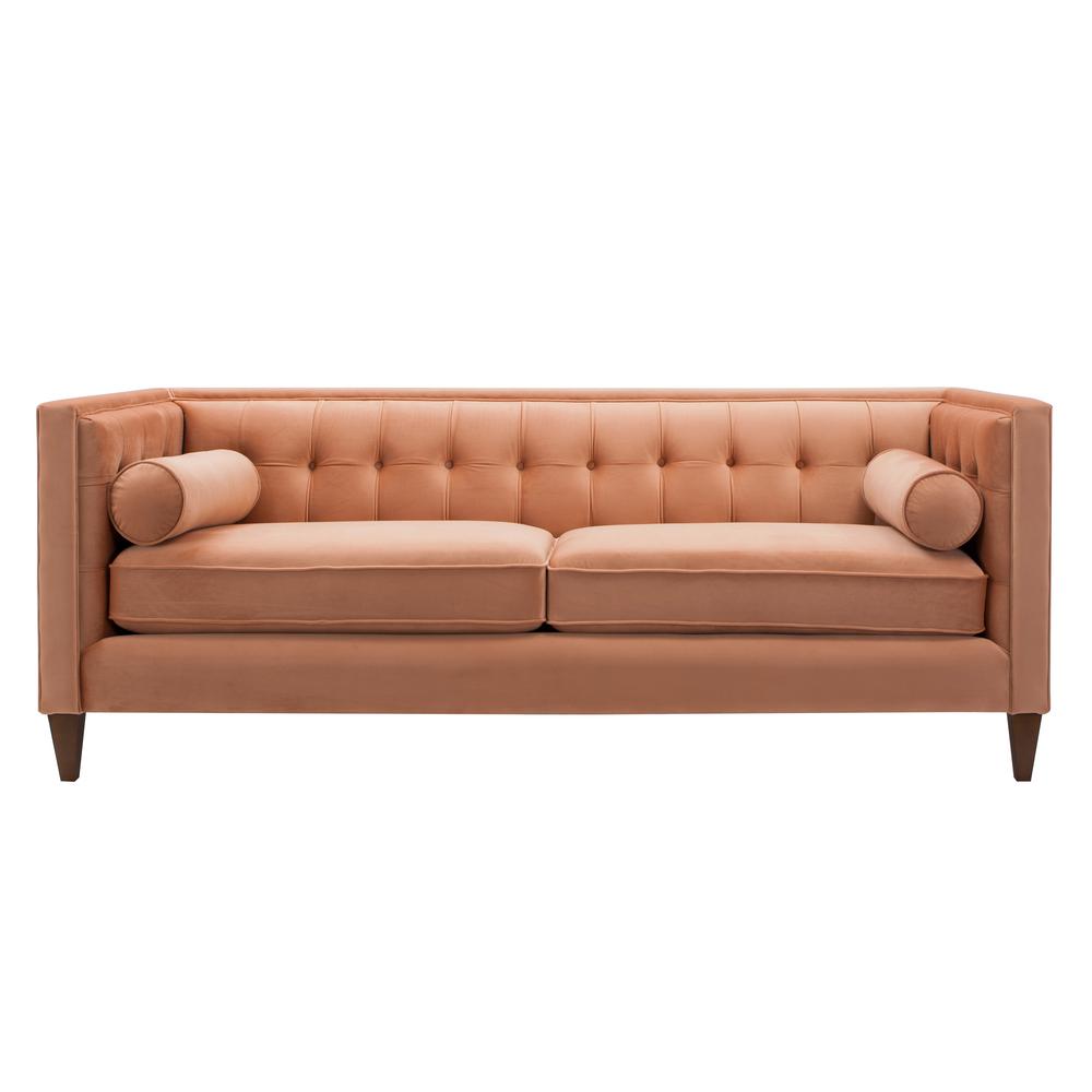 Jennifer Taylor Jack Orange Tuxedo Sofa 8403 3 930 The
