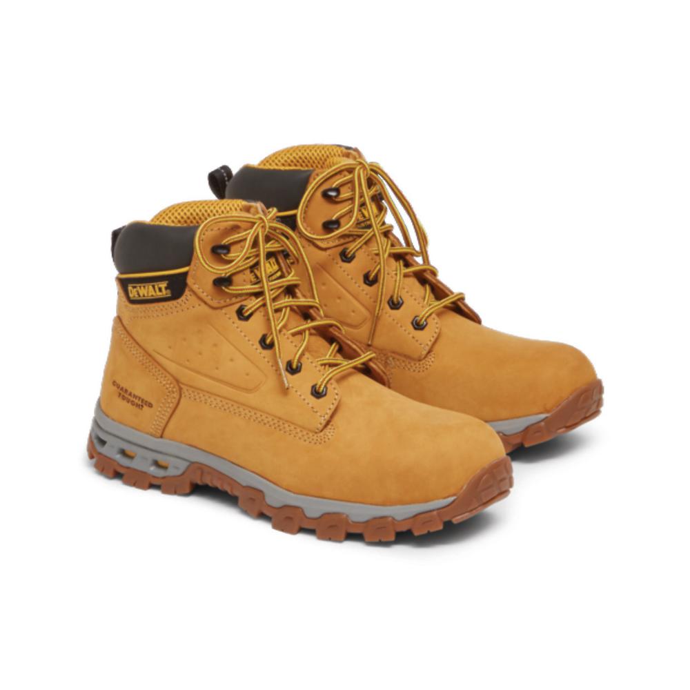 DeWalt Men's Halogen Steel Soft Toe Safety Boot Slip oil resistant foam Leather 