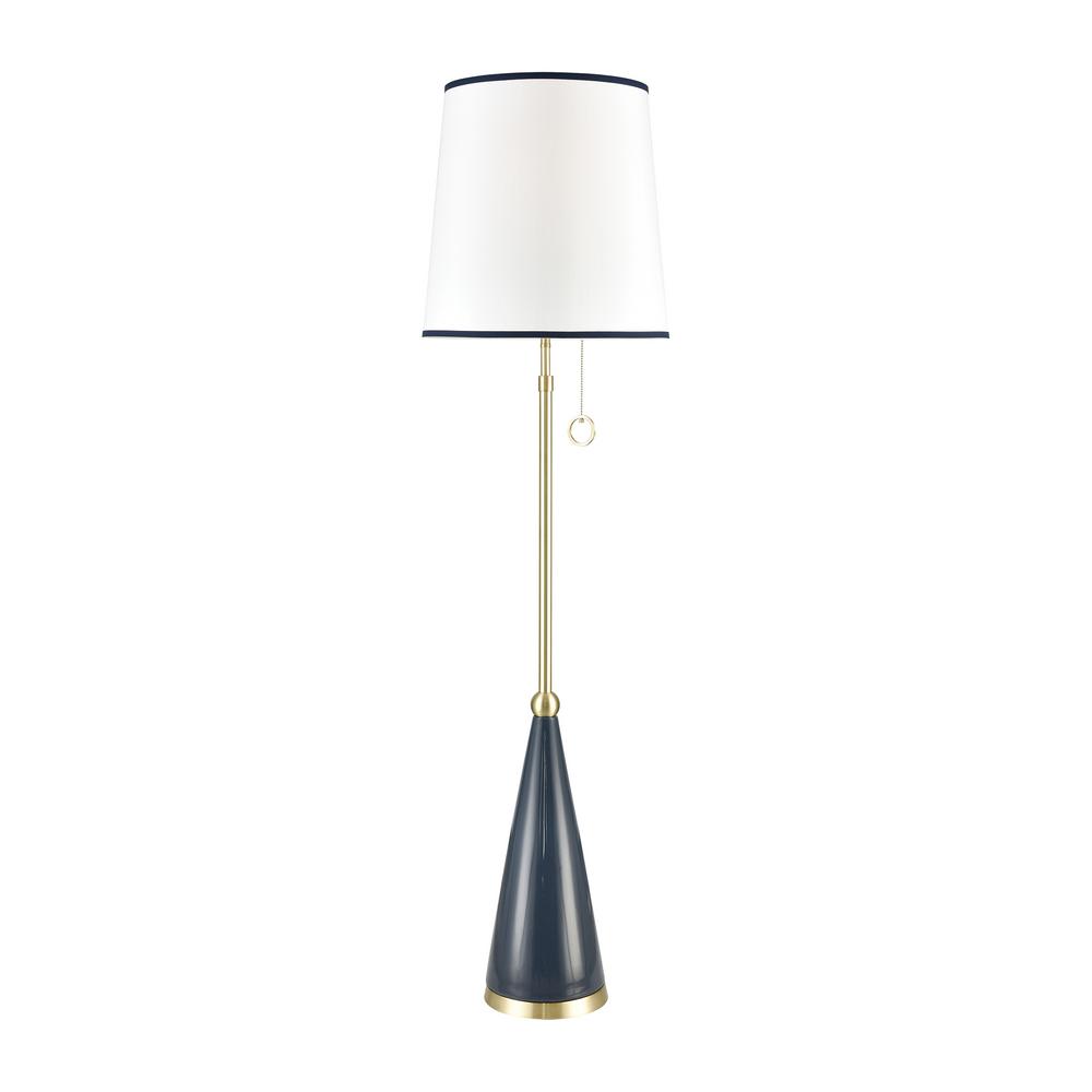 Titan Lighting Cky Downs 67 In Blue Ceramic With Gold Floor Titan Lighting Cky Downs 67 In Blue Ceramic With Gold Floor Lamp