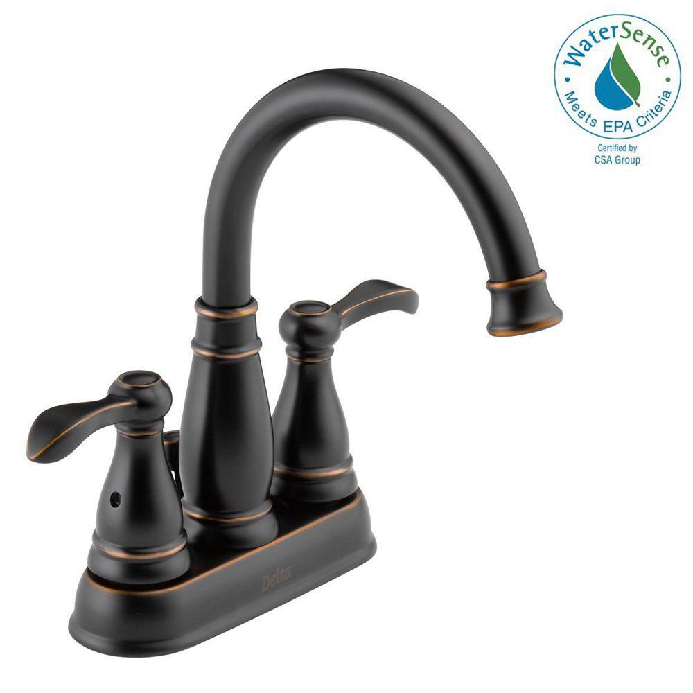 Delta Porter 4 in. Centerset 2Handle Bathroom Faucet in Oil Rubbed