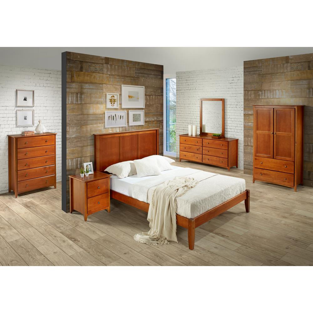 Camaflexi Shaker Style 2 Drawer Cherry Nightstand Shk225 The