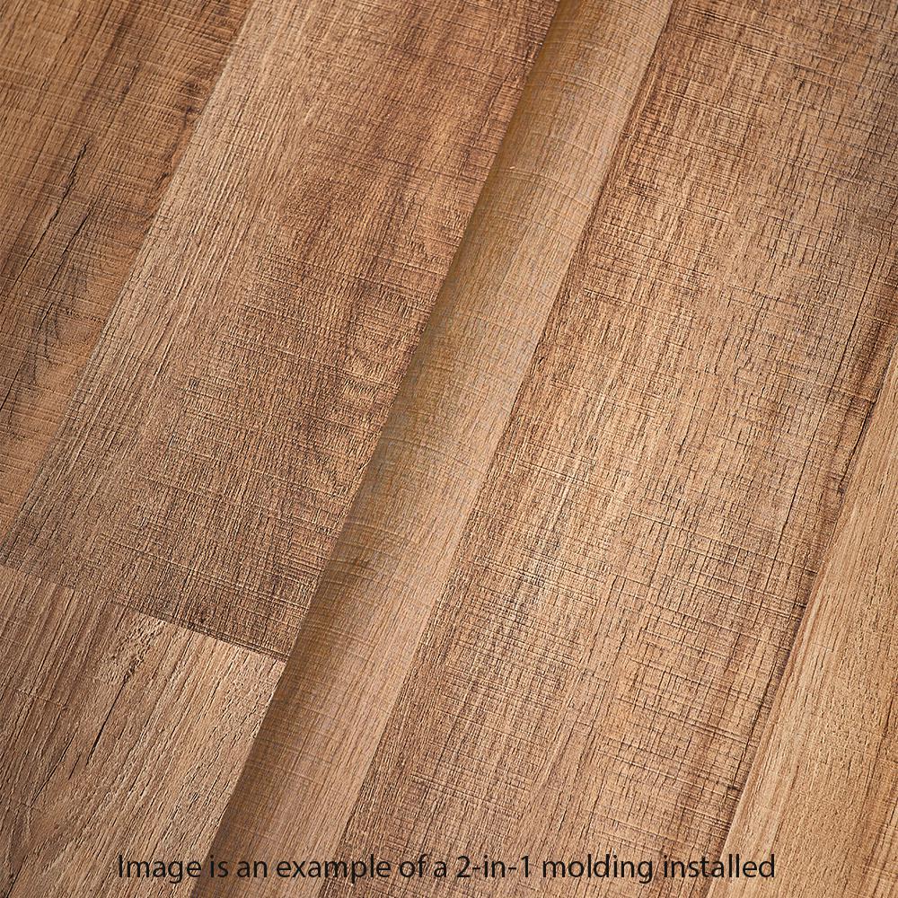 Mohawk Midnight Oak Mocha 0 37 In Thick X 1 75 In Wide X 78 7 In Length Vinyl 2 In 1 Molding Mg001763 The Home Depot