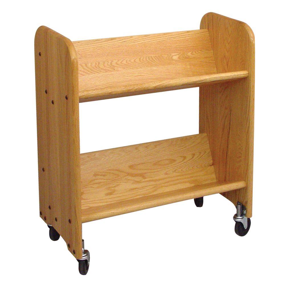 Catskill Craftsmen Bookmaster RolRack 2Shelf Mobile Bookcase3320 The Home Depot