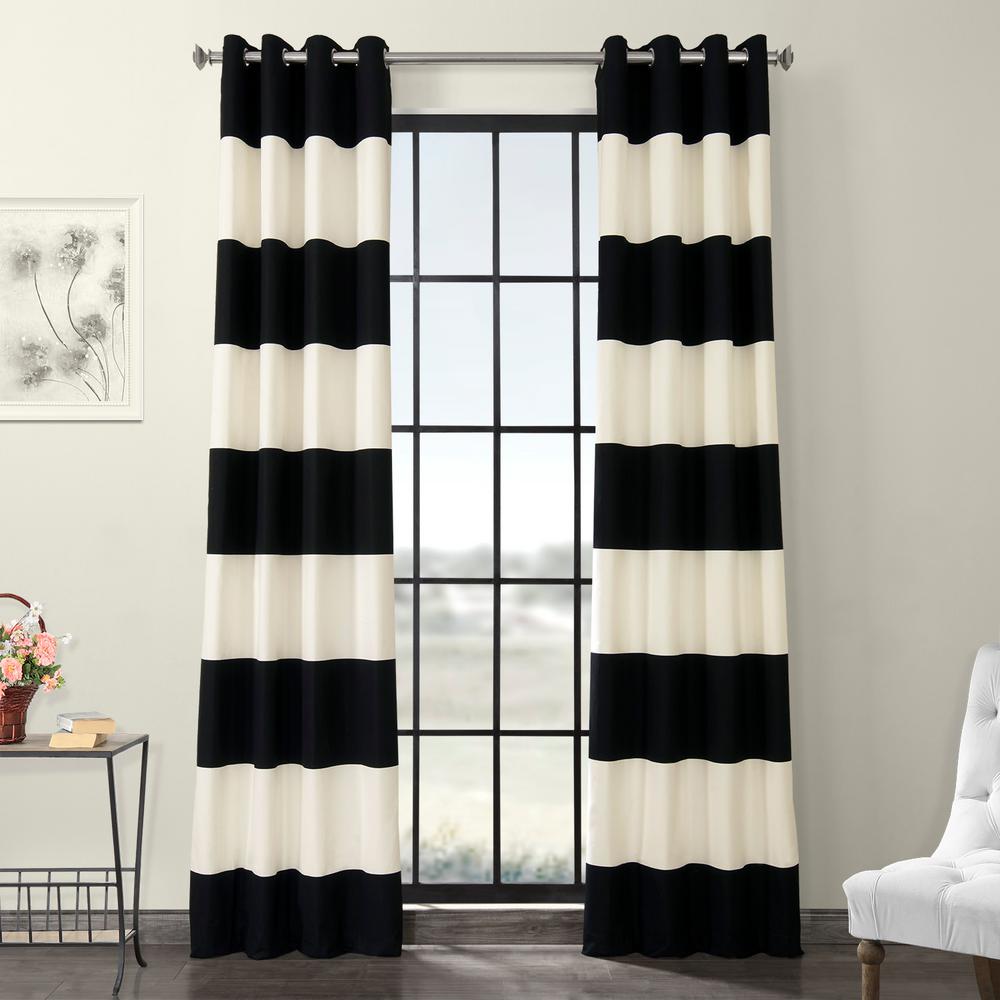 Exclusive Fabrics Furnishings Onyx Black And Off White Room
