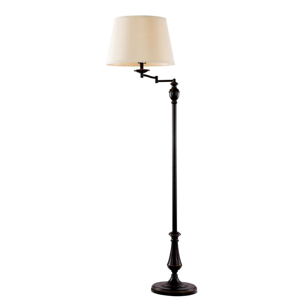 Hampton Bay Title 20 59 In Oiled Rubbed Bronze Swing Arm Led Floor Hampton Bay Title 20 59 In Oiled Rubbed Bronze Swing Arm Led Floor Lamp