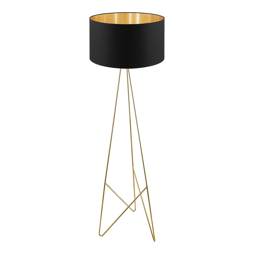 black gold floor lamp