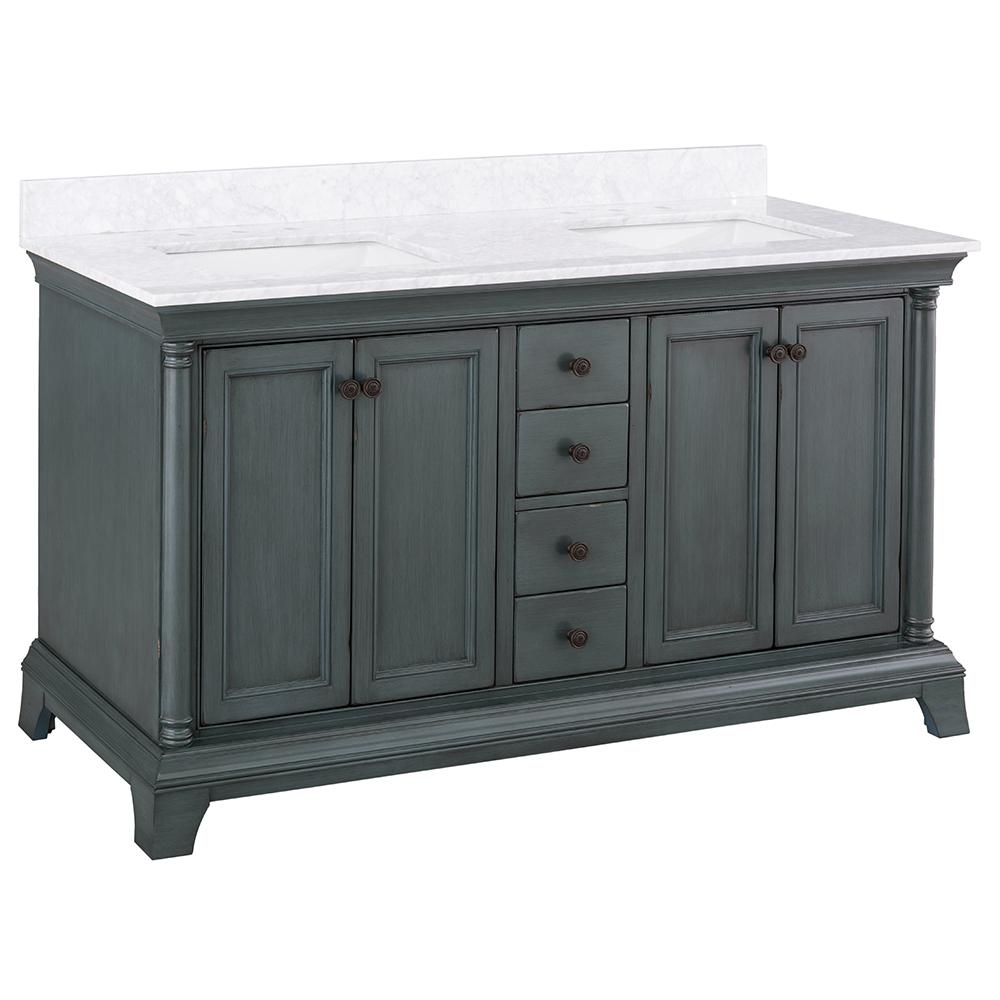 Blue Bathroom Vanities Bath The Home Depot