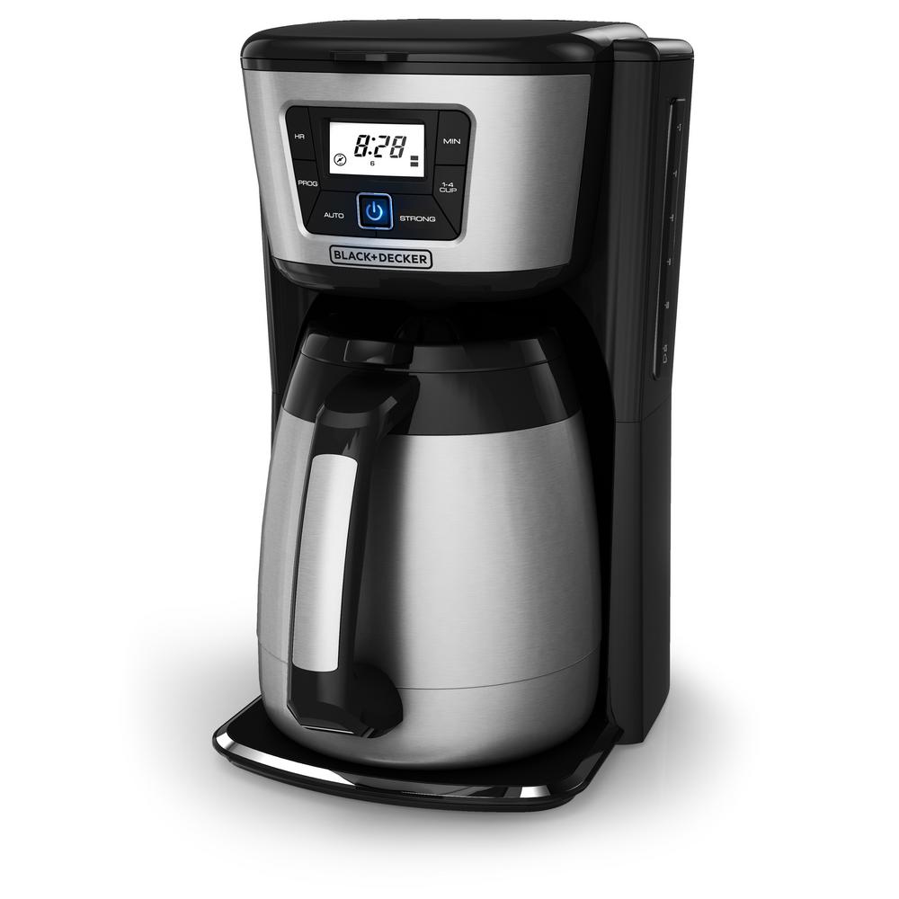 Black Decker 12 Cup Thermal Coffeemaker Cm2035b The Home Depot Black Decker 12 Cup Thermal Coffeemaker