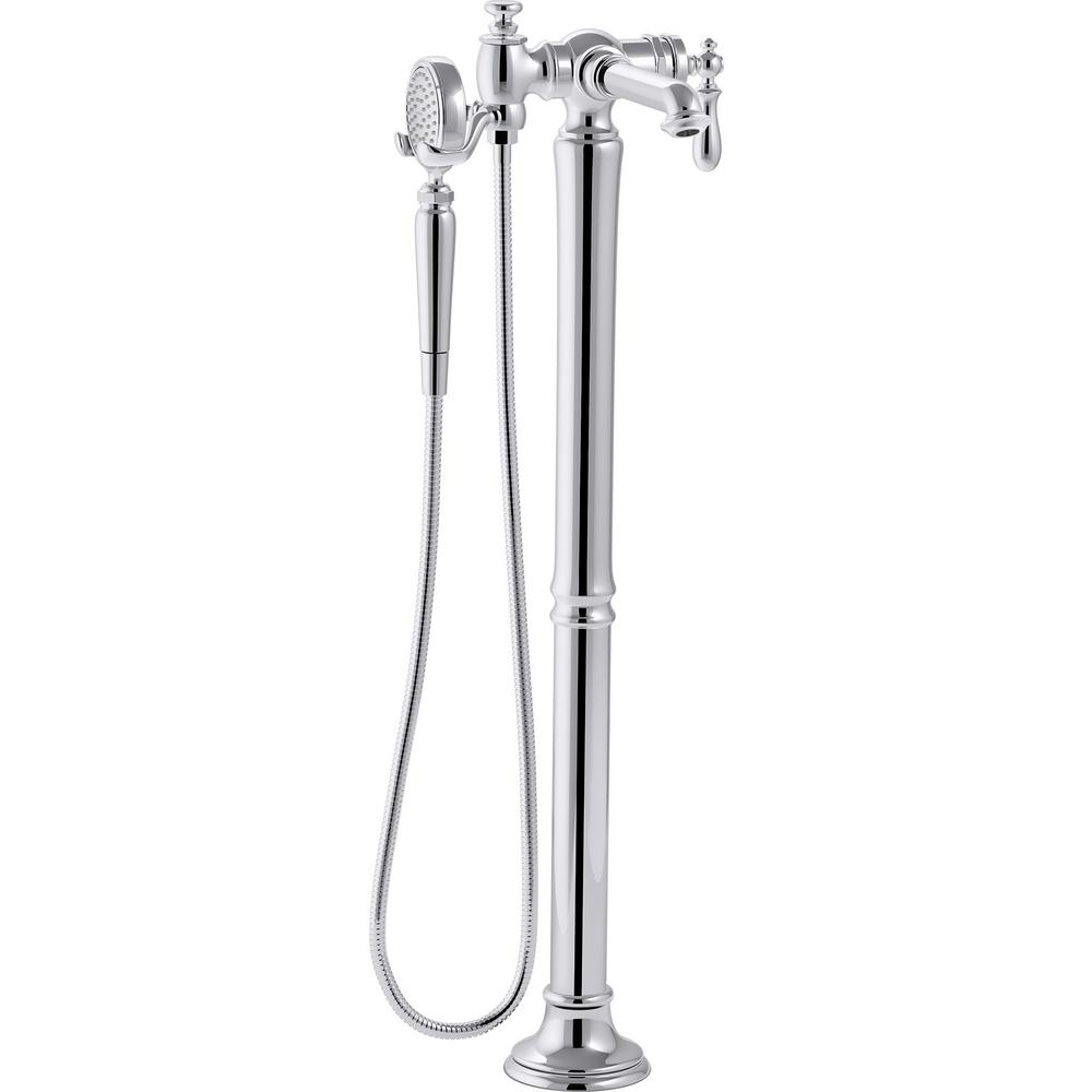 KOHLER Artifacts Single-Handle Floor-Mount Roman Tub Faucet Bath Filler
