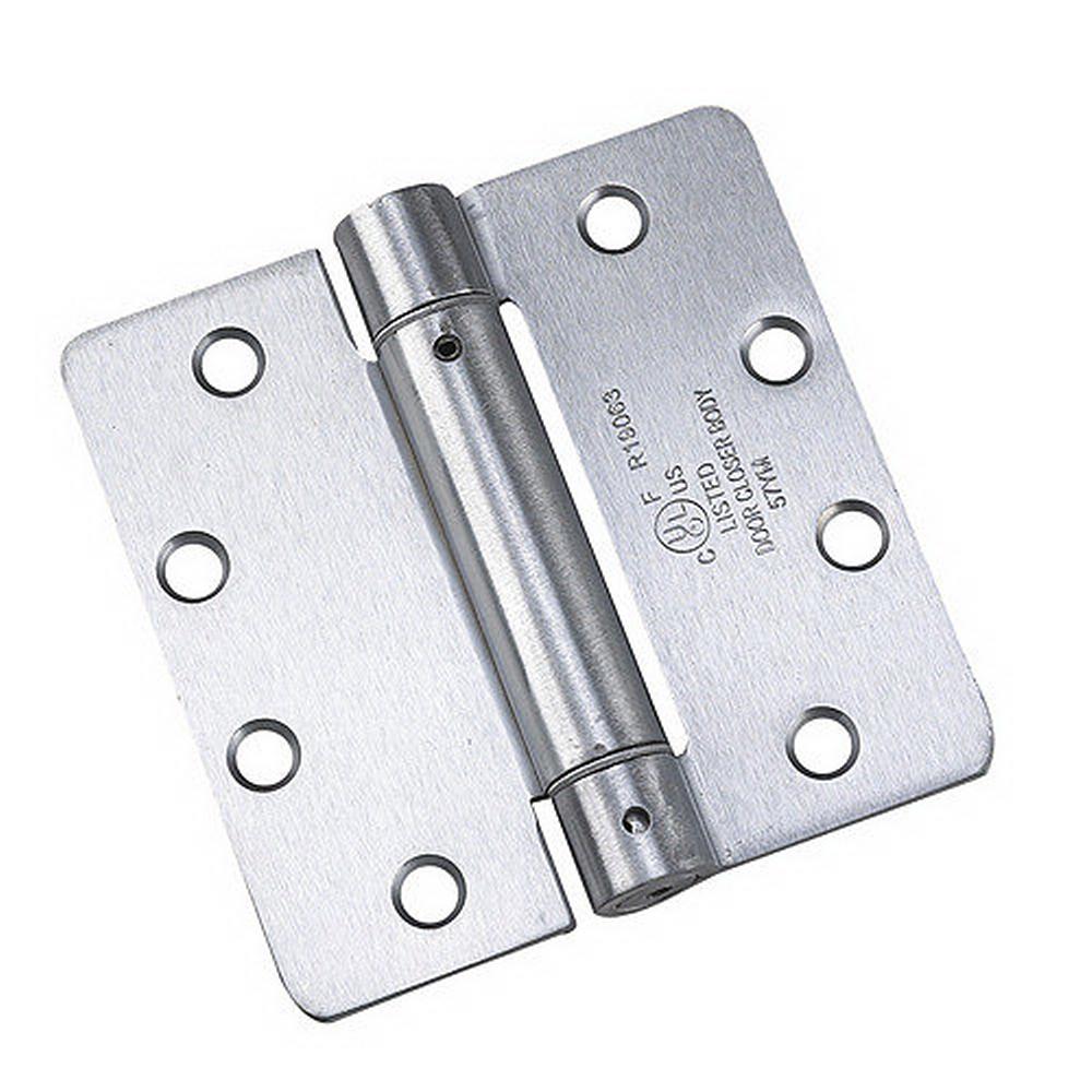 Richelieu Hardware Full Mortise Inset Brushed Chrome Self-Closing Hinge (1-Pair) by Richelieu Hardware
