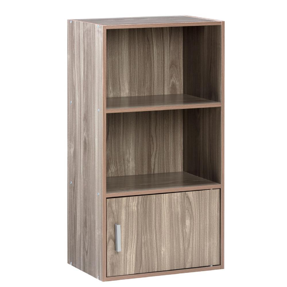 Onespace Walnut Small Bookshelf 50 6522wn The Home Depot