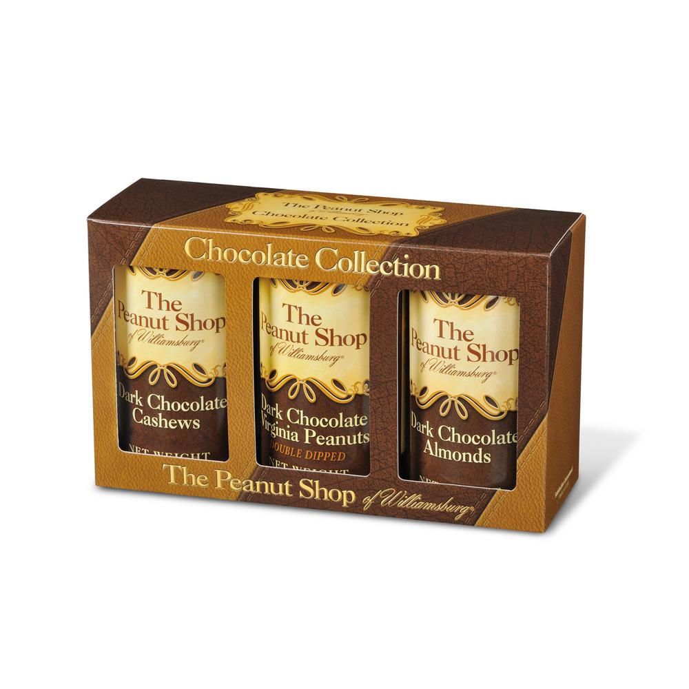 The Peanut Shop Dark Chocolate Gift Box With Dark Choc Peanuts