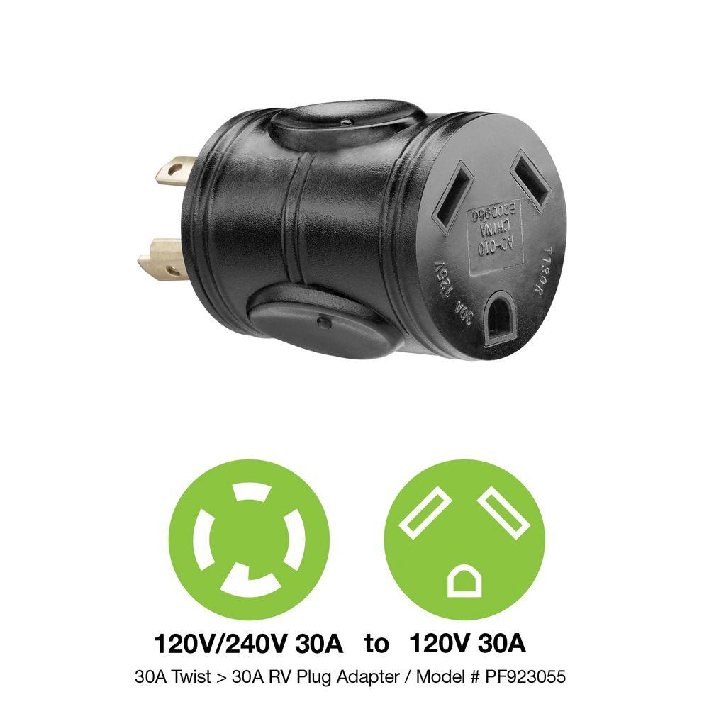 PowerFit 30 Amp 240-Volt to 30 Amp RV Outlet Adapter ... dj 1000 wiring diagram 