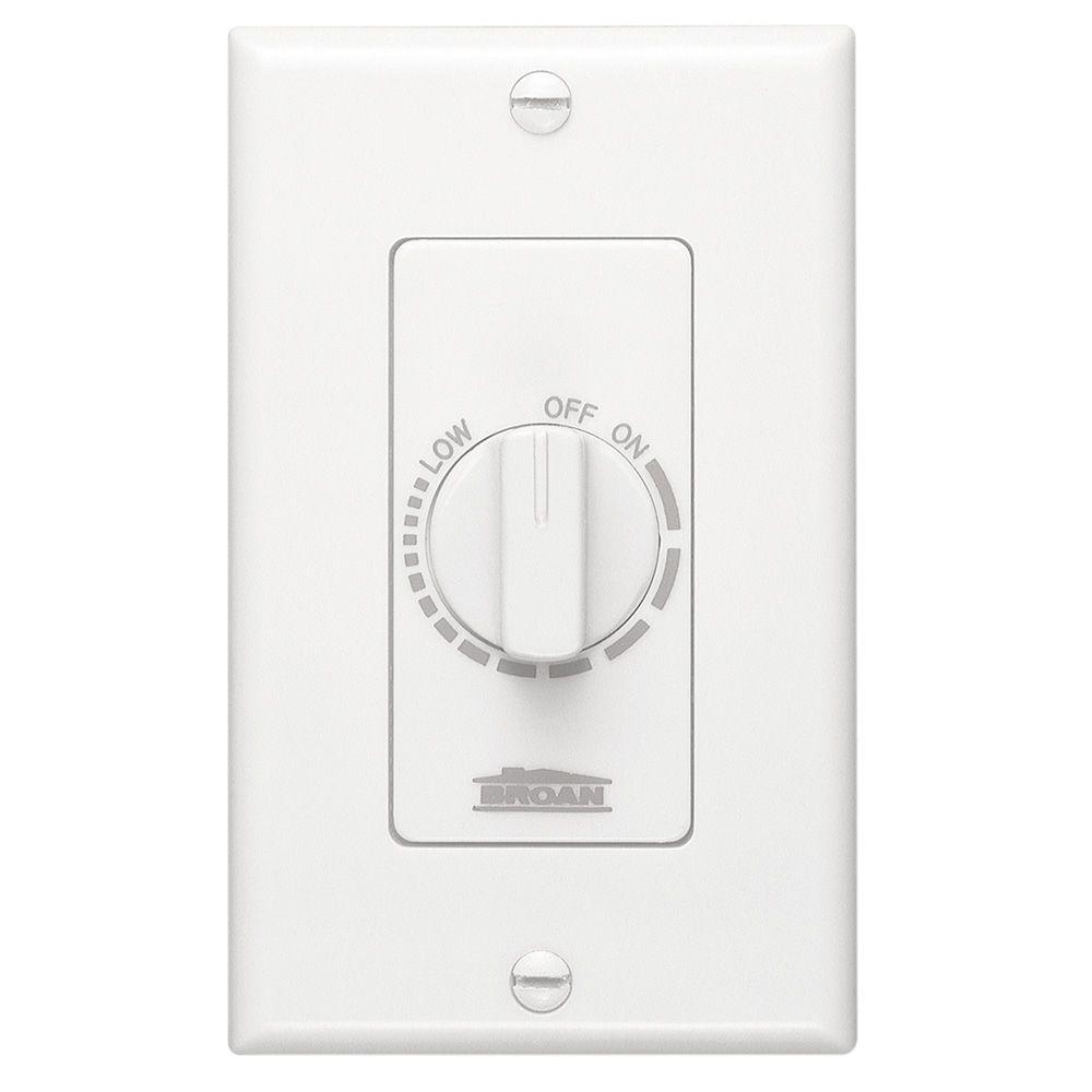 Electronic Variable Speed Fan Control In White