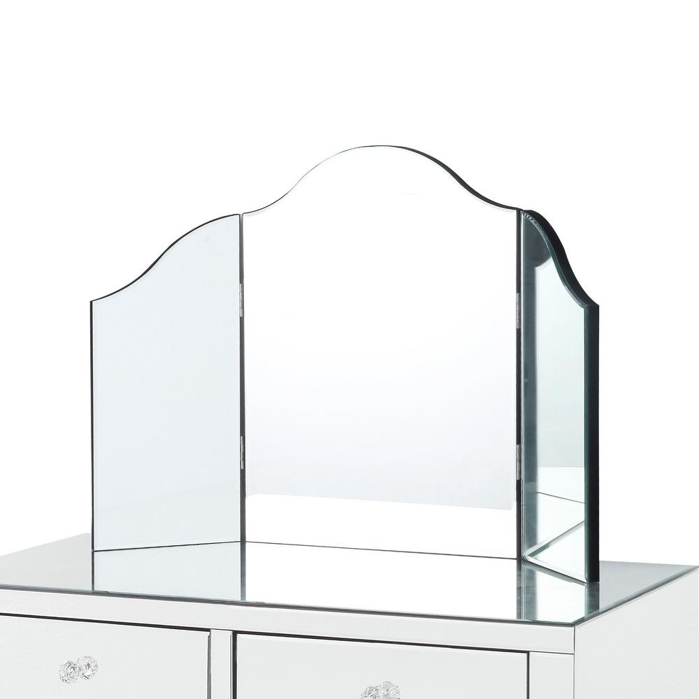 Inspired Home Renee Frameless Modern Contemporary Tri Fold Inspired Home Renee Frameless Modern