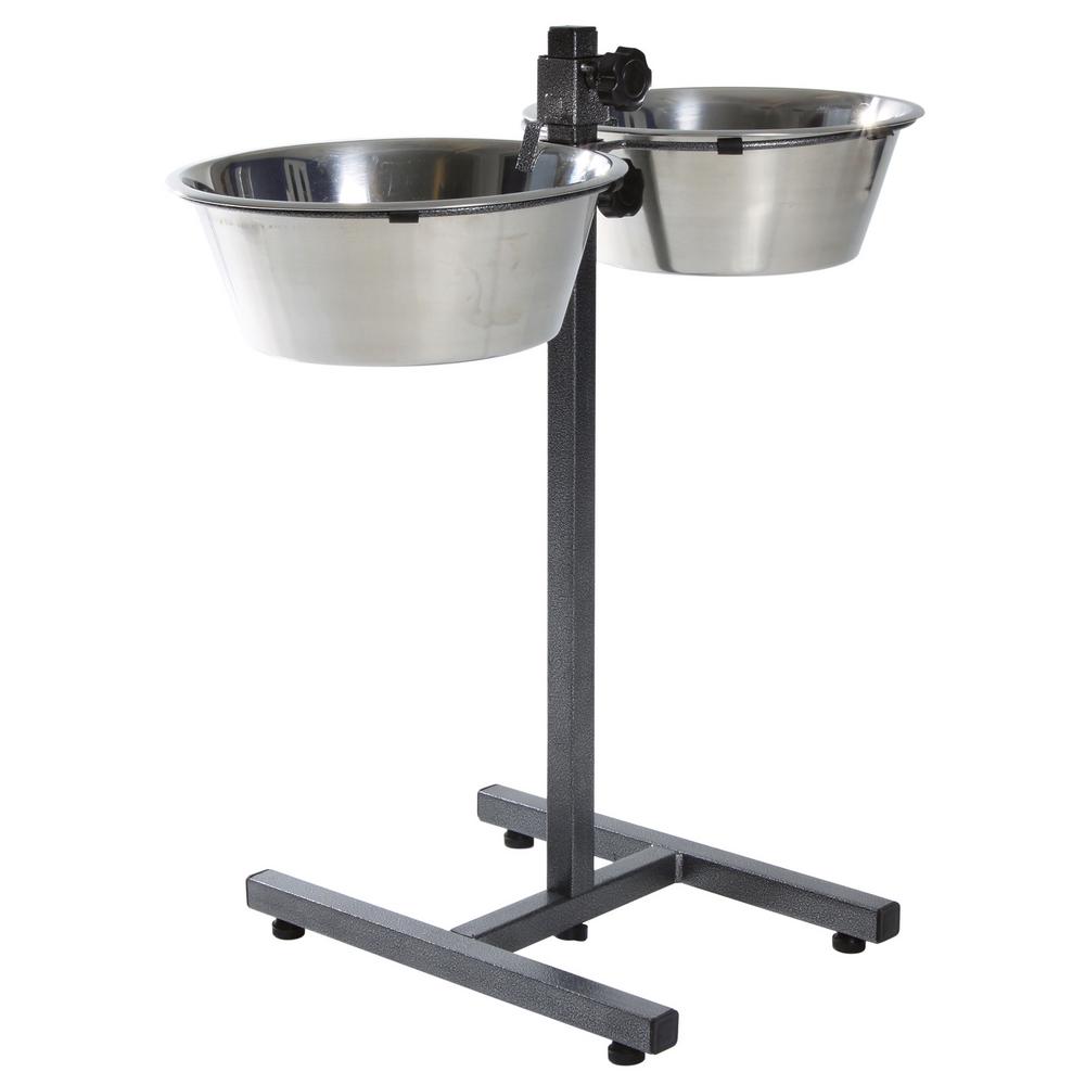 dog bowl and stand