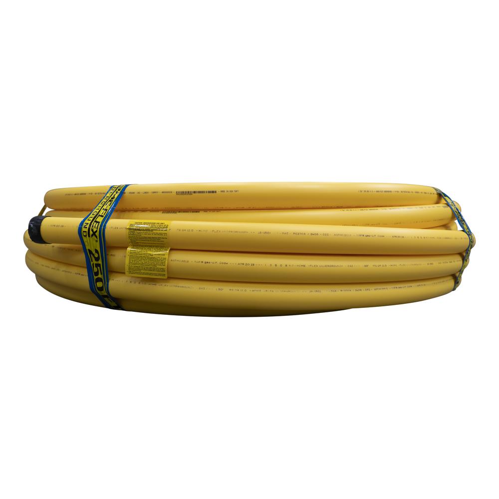 Home Flex 1 2 In Ips X 250 Ft Dr 11 Underground Yellow Polyethylene Gas Pipe