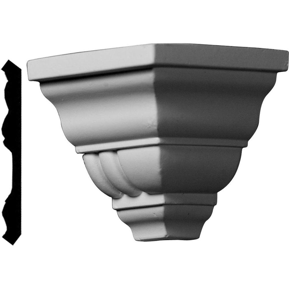 Ekena Millwork 23/4 in. x 23/4 in. x 31/8 in. Polyurethane Crown