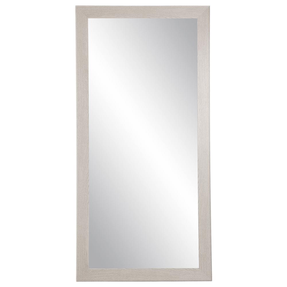 Brandtworks Farmhouse Gray Wood Grain Floor Mirror Bm077t The