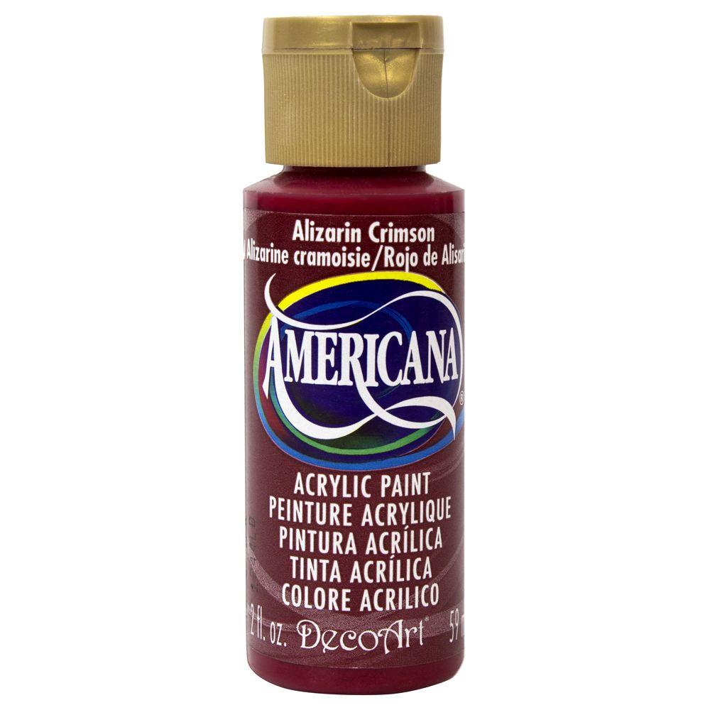 DecoArt Americana 2 oz. Alizarin Crimson Acrylic PaintDA1793 The