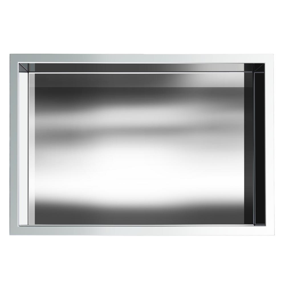 Jag Plumbing Products Showroom Series 12 In X 18 Stainless Steel Shower Niche Polished Chrome
