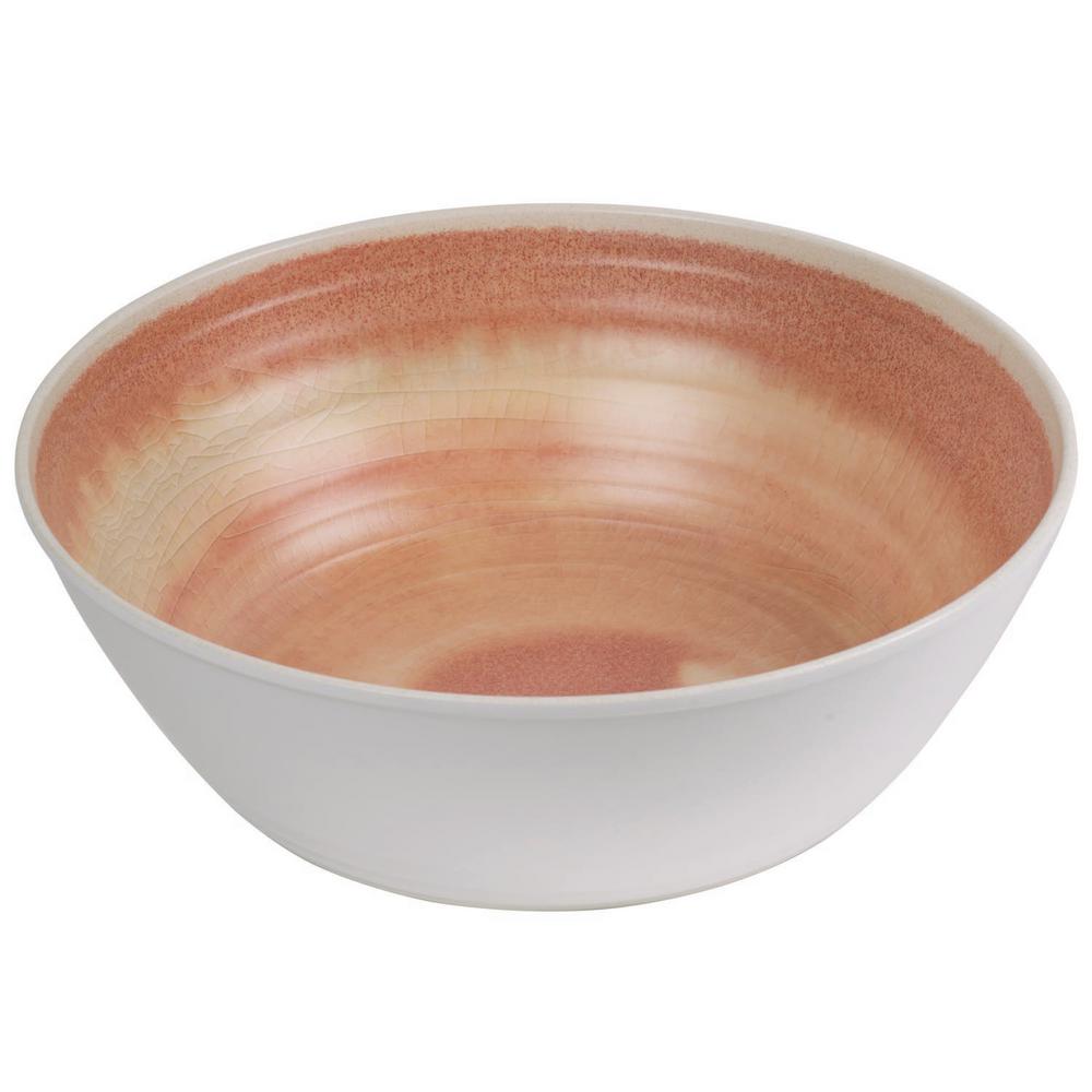 TarHong Raku Coral ServeBowlPPW5121MASRC The Home Depot