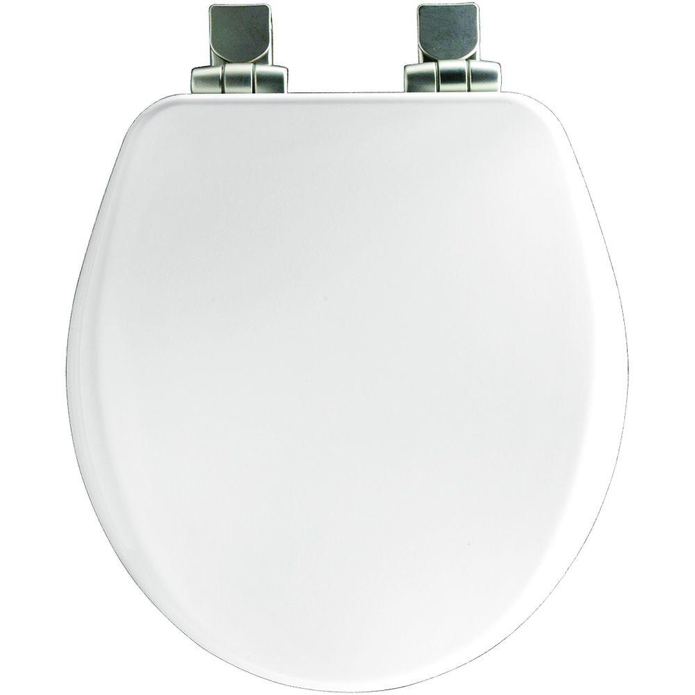 BEMIS Slow Close Round Closed Front Toilet Seat in White-9170NISL 000 ...