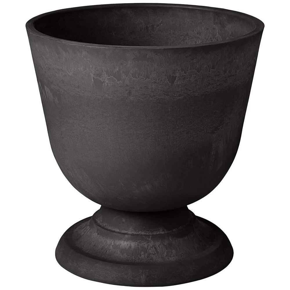 Black Large Urn Planters Planters The Home Depot