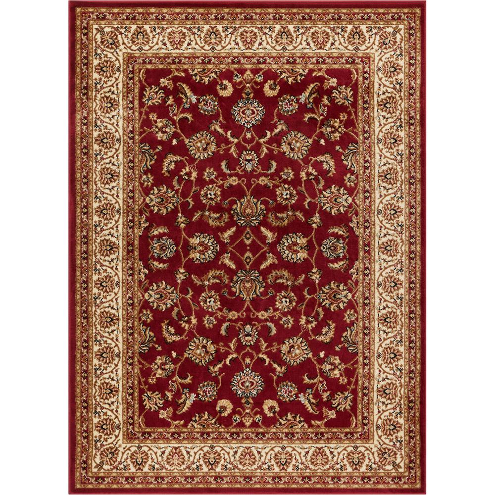 Red Brown Green Rug Traditional Fl, Red And Brown Rugs