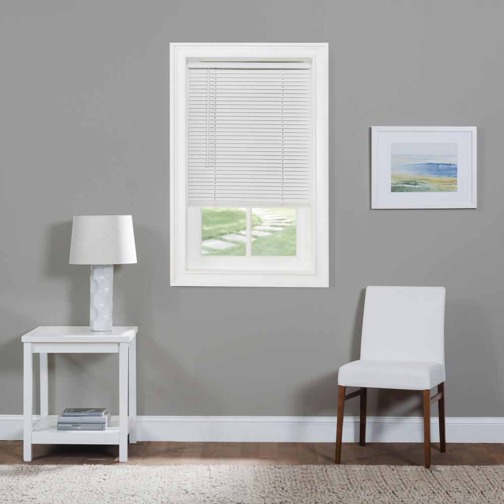 Cordless Vinyl Mini Blind White 32 X 72 Walmart Com Walmart Com