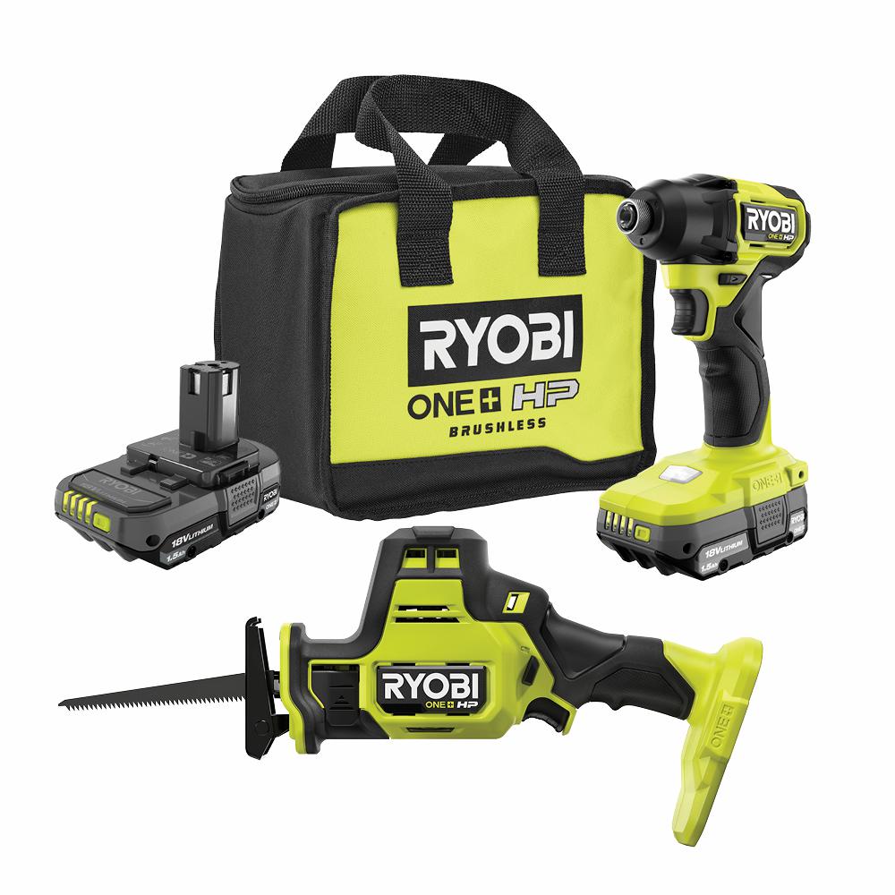 RYOBI ONE+ HP 18V Brushless Cordless Compact 1/4 in. Impact Driver and