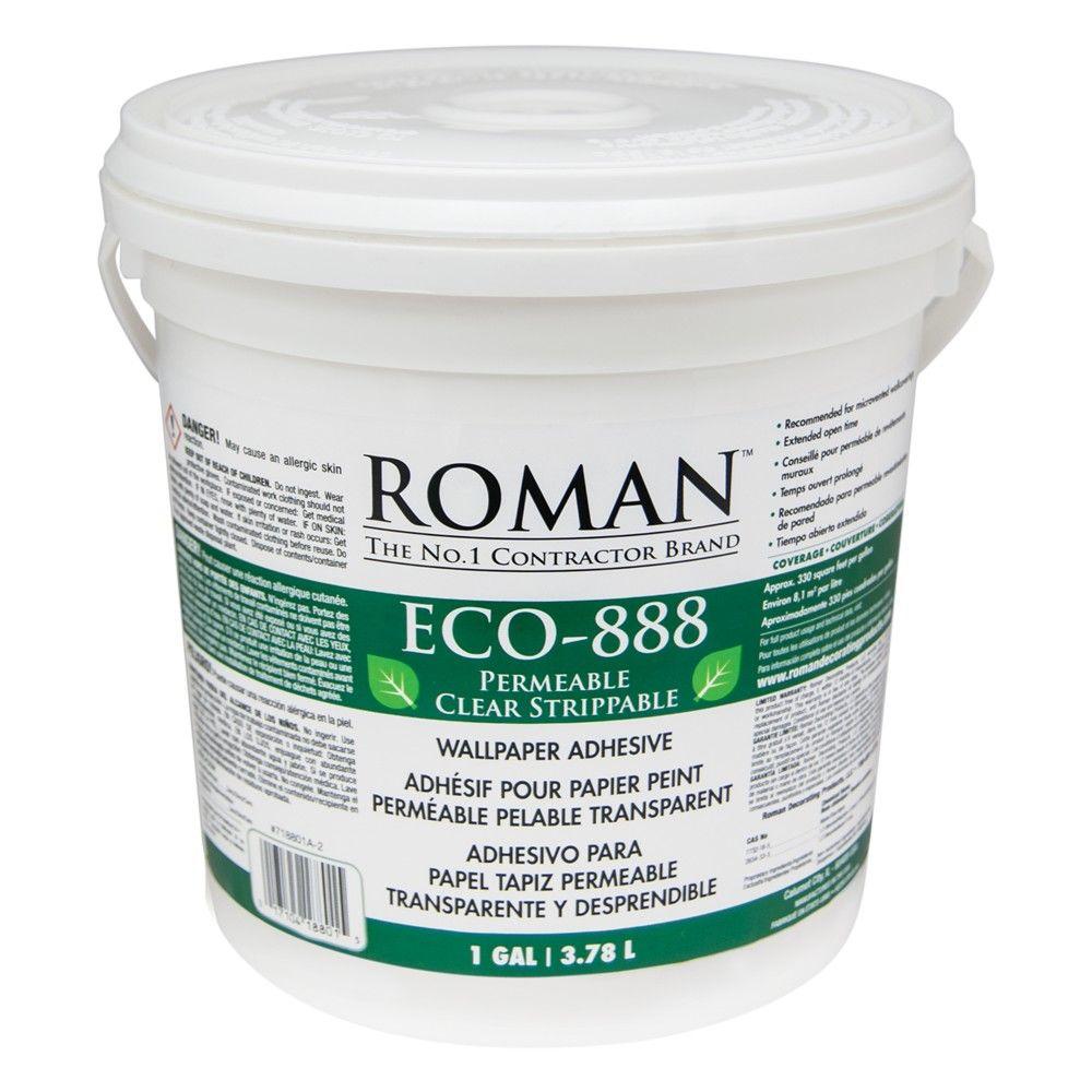 Roman ECO888 1 gal. Strippable Clear Wallcovering Adhesive018801