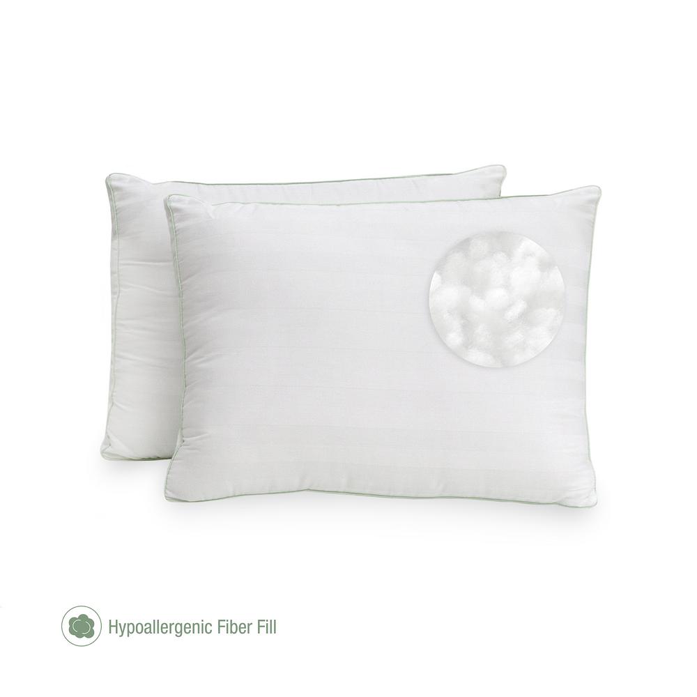 Biopedic 300 Thread Count Plush Fiber Gusseted Standard Pillow