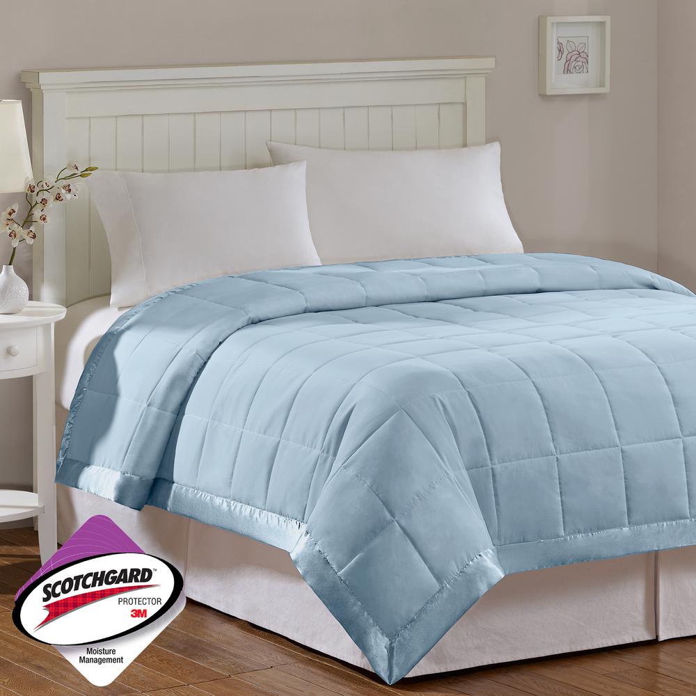 Madison Park Prospect All Season Blue Hypoallergenic Down Alternative