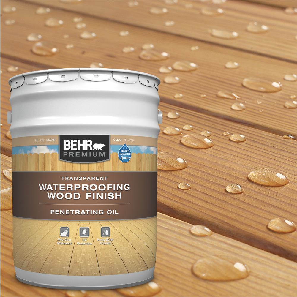 BEHR Premium 5 Gal. Transparent OilBased Exterior