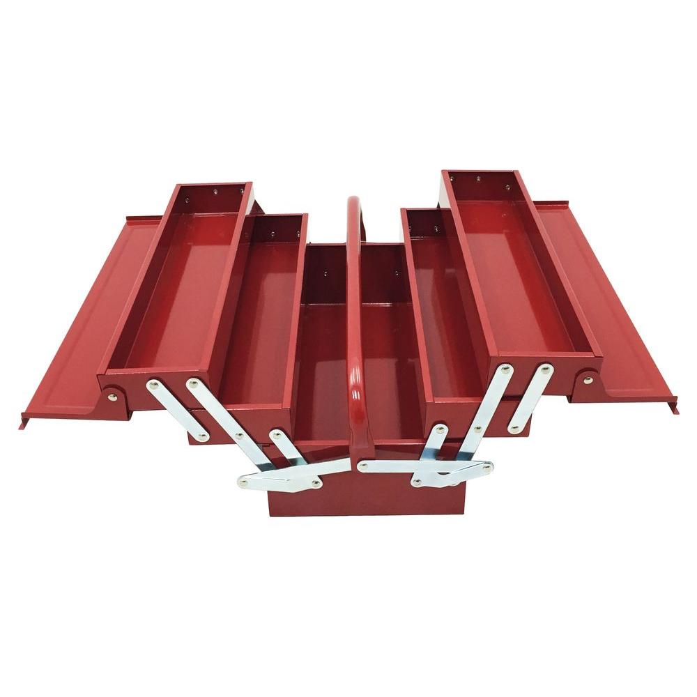 UPC 895422001052 product image for 15.9 in. W x 7.9 in. D x 7.7 in. H Cantilever Portable Steel Box, Red | upcitemdb.com