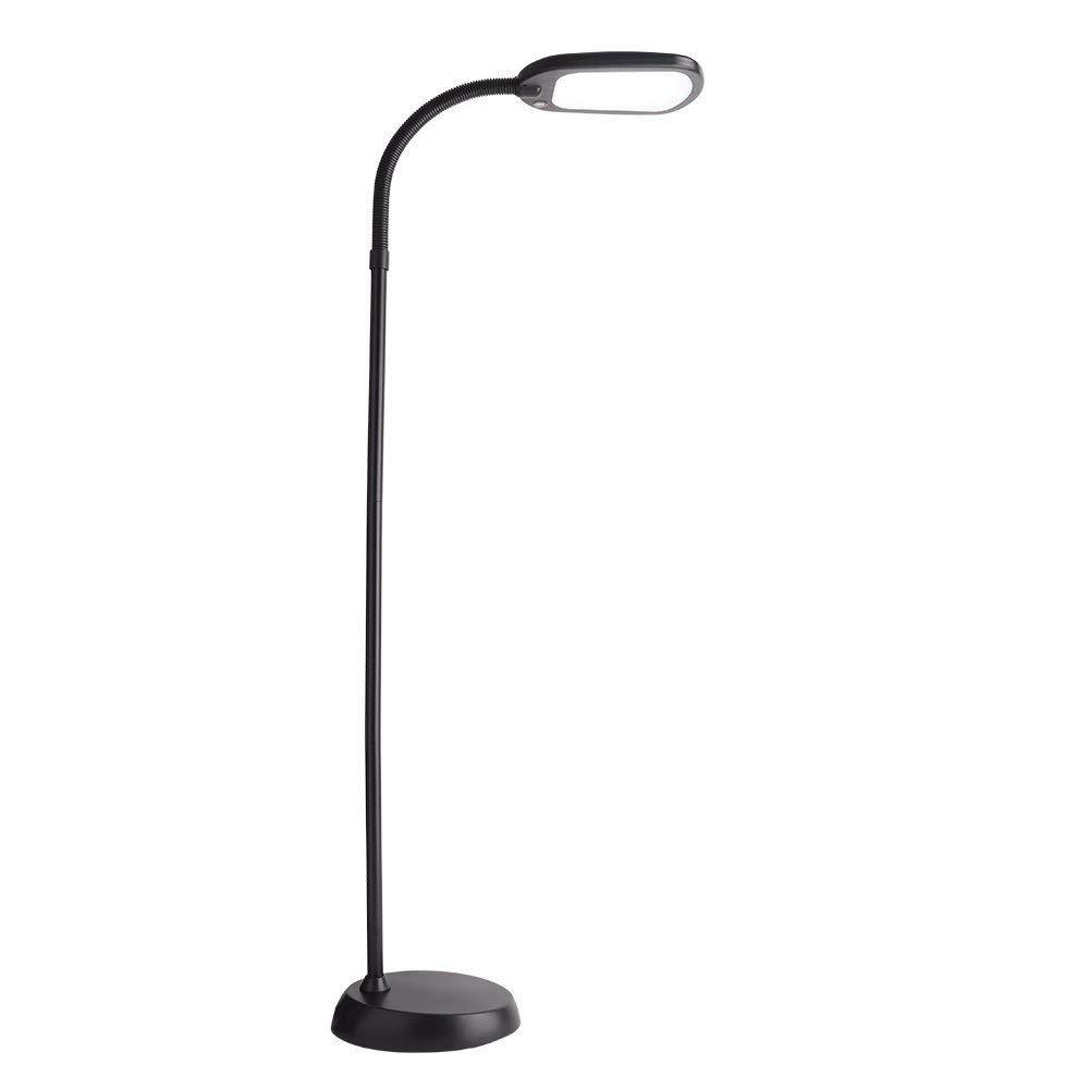 Newhouse Lighting 12W Natural Spectrum LED Floor Lamp, Black-NHFL-AP-BK