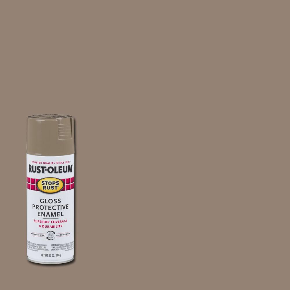 Rust-Oleum Stops Rust 12 Oz. Protective Enamel Cambridge Stone Gloss ...