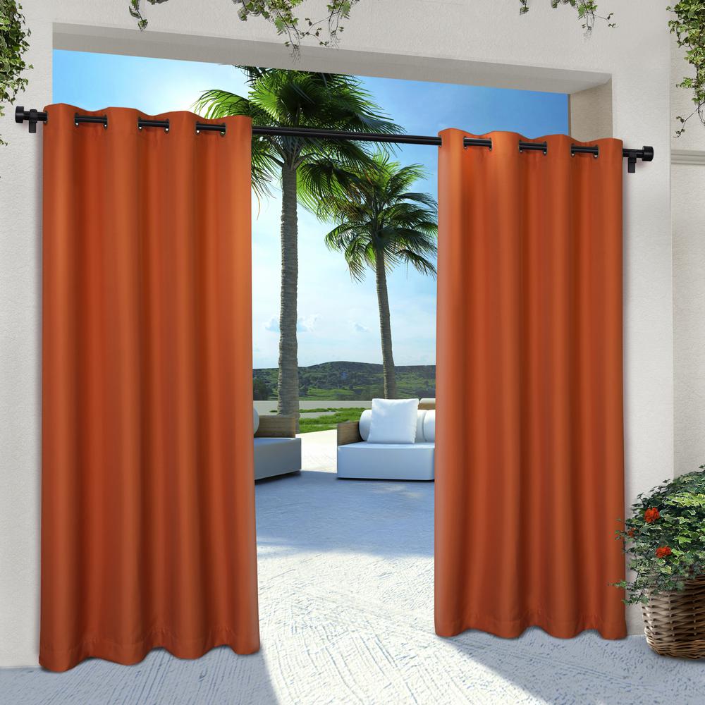 Orange Outdoor Curtains Ds Window Treatments