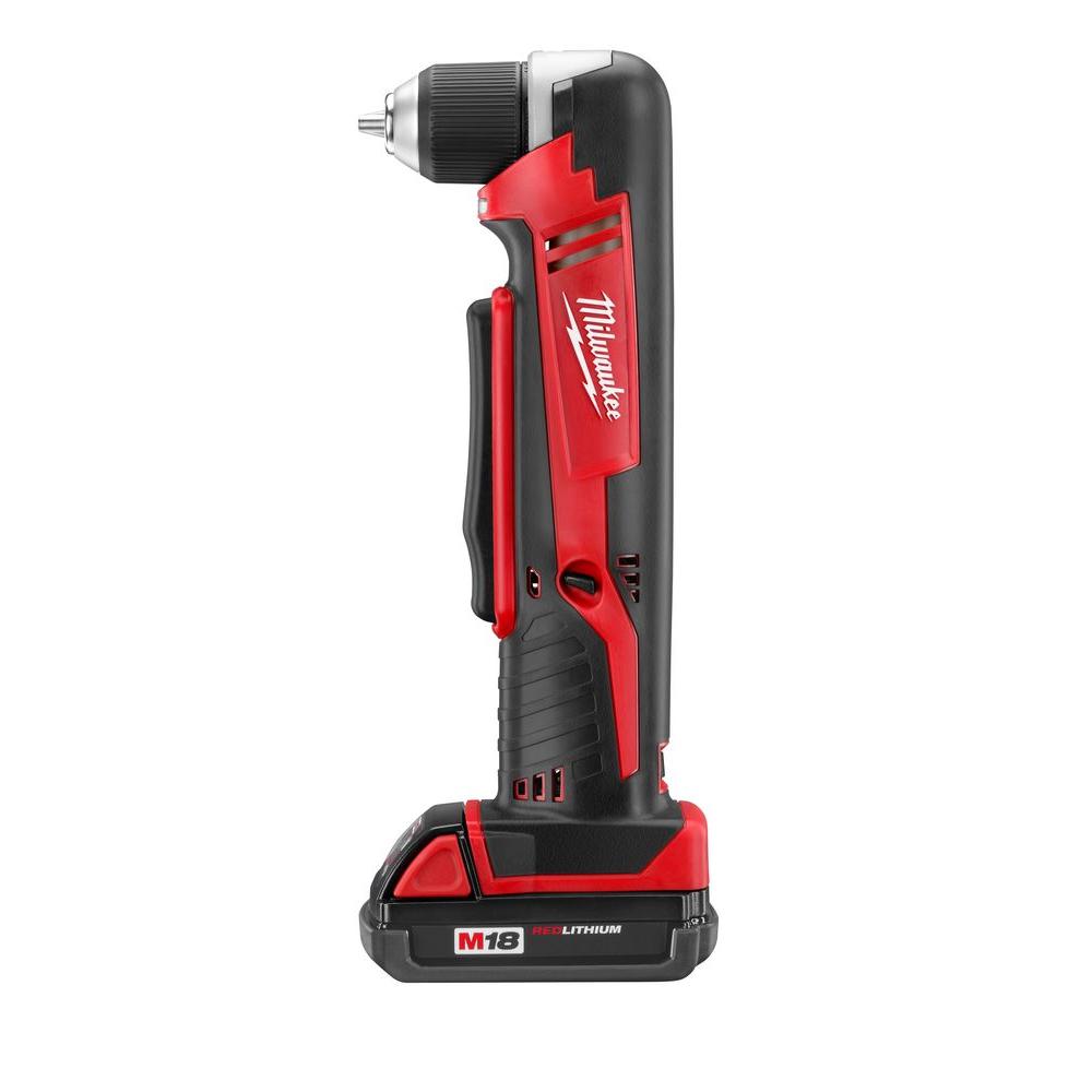 Milwaukee M18 18Volt LithiumIon 3/8 in. Cordless Right Angle Drill