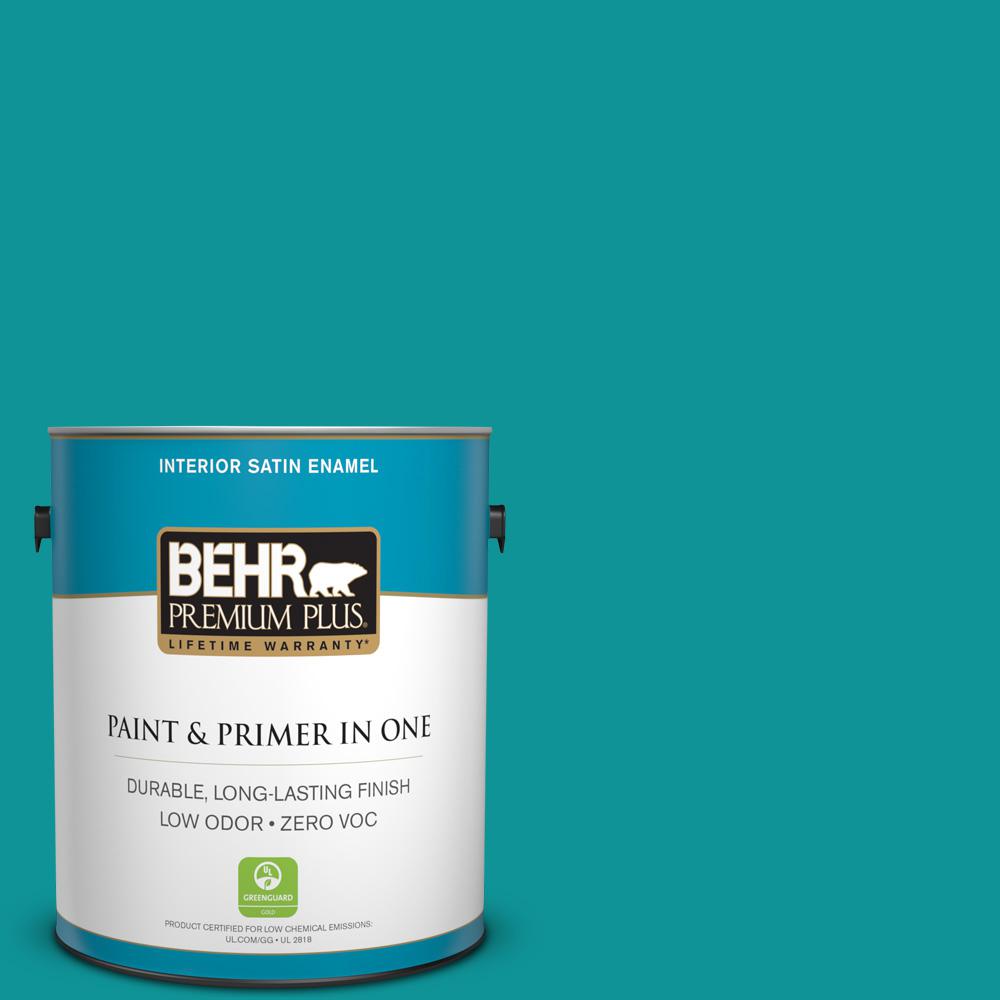 BEHR Premium Plus 1-gal. #P460-6 Paradise Landscape Satin Enamel ...