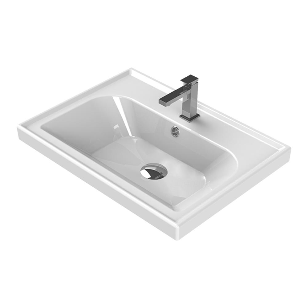 Nameeks Frame Wall Mounted Bathroom Sink in White by Nameeks