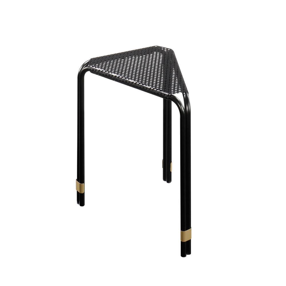 Sauder Boulevard Cafe Black Triangular End Side Table 420666
