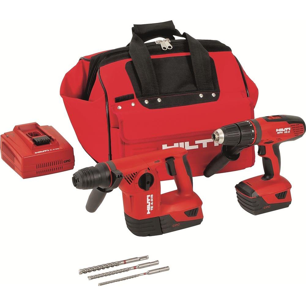 Hilti 18Volt LithiumIon Cordless Rotary Hammer Drill/Hammer Drill