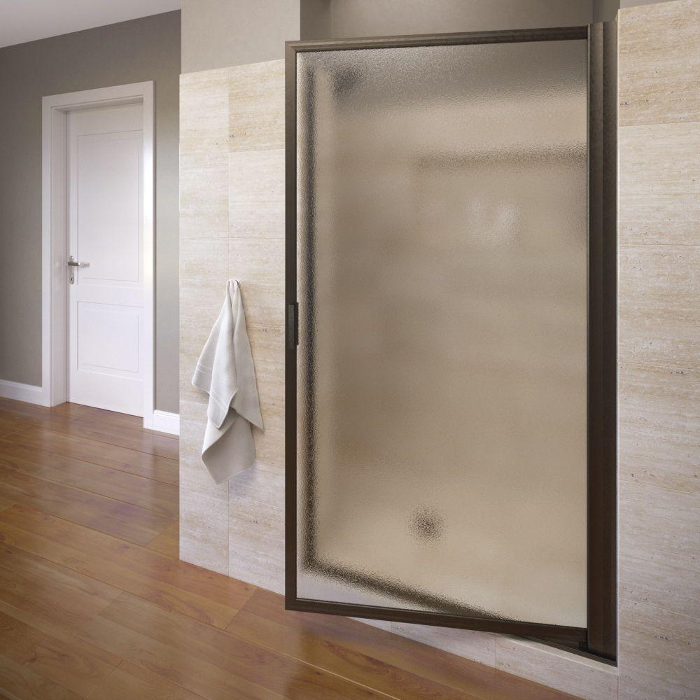 Basco Sopora 27 1 2 In X 63 Framed Pivot Shower Door Oil Framed Pivot Shower Door