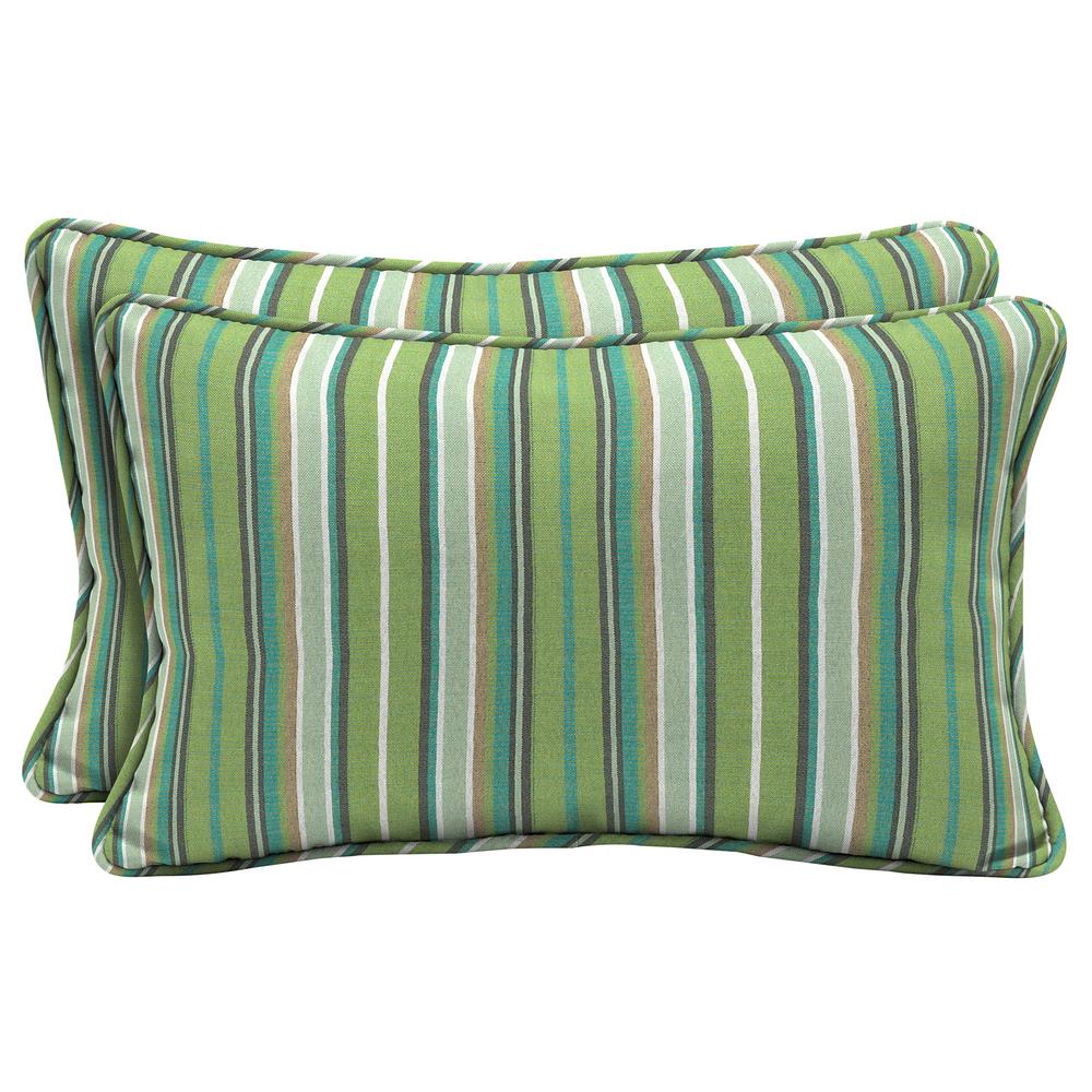 Green Outdoor Pillows Patio Furniture The Home Depot