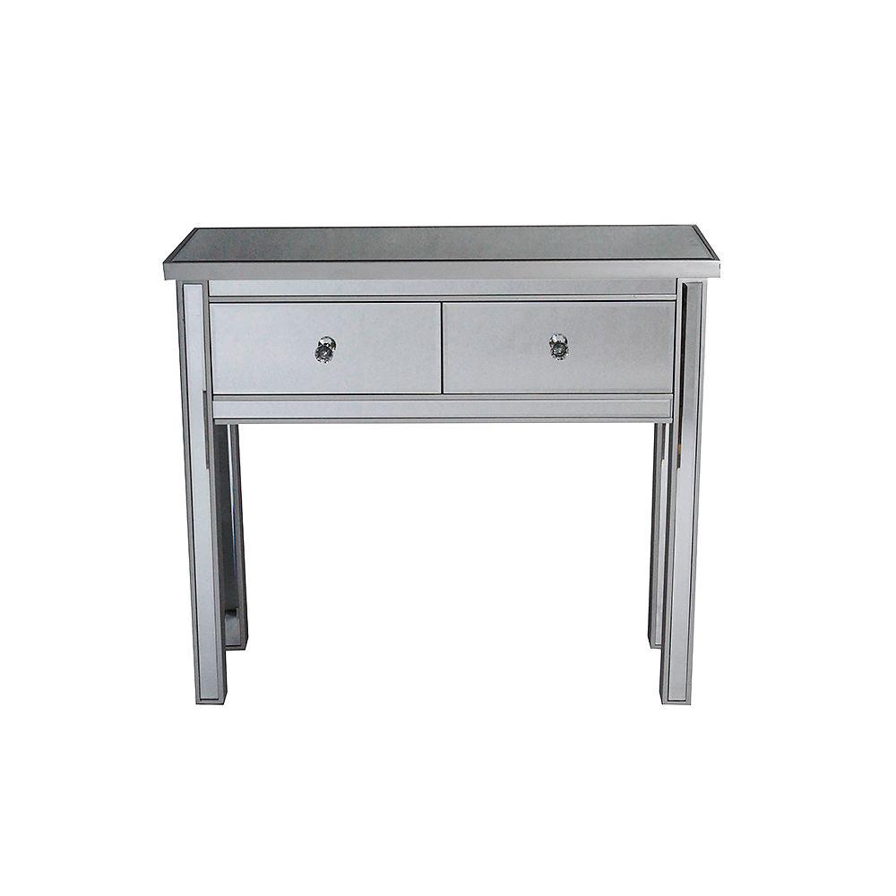 Shelly Silver Mirrored Console Table