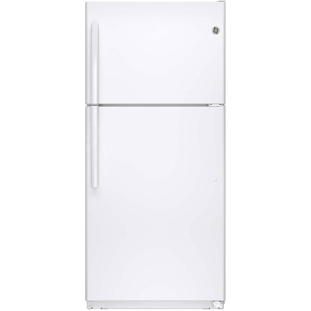 GE 18.2 cu. ft. Top Freezer Refrigerator in White, ENERGY STAR
